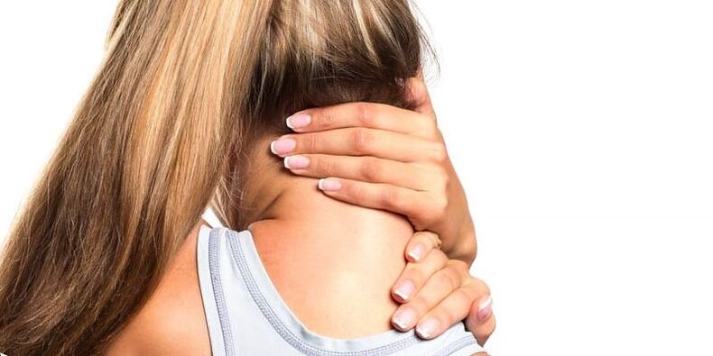 nekpijn bij een meisje met osteochondrose