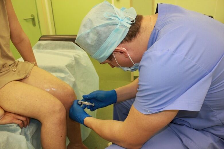 Intra-articulaire injecties zijn een laatste redmiddel voor zeer ernstige knielaesies
